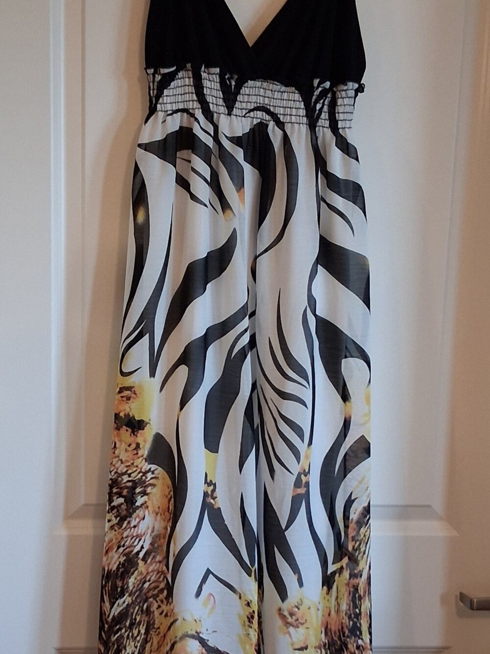 "Daytrip" Women's Sleeveless Lined Long Maxi Dress Size Medium